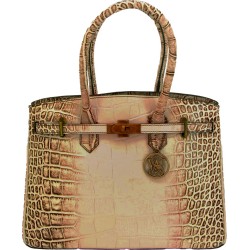 CAMELEON S&W CROC HANDBAG