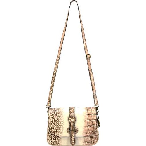 CAMELEON S&W CROC HANDBAG