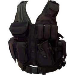 RED ROCK CROSS DRAW VEST BLACK