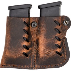 VERSACARRY LEATHER DBL MAG PCH