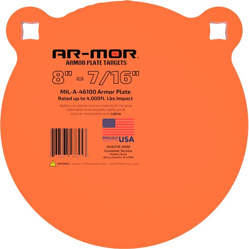 AR-MOR 8" MIL46100 STEEL GONG