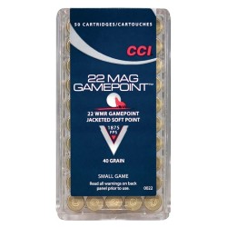 CCI 22WMR 40GR GAMEPOINT JSP