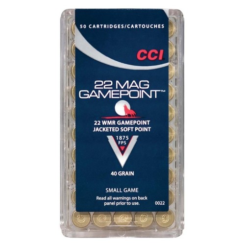 CCI 22WMR 40GR GAMEPOINT JSP