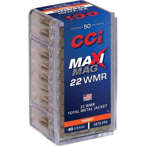CCI MAXI-MAG 22WMR 40GR FMJ