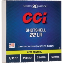 CCI SHOTSHELL 22LR 31GR #12