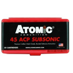 ATOMIC 45 ACP 250GR SUBSONIC