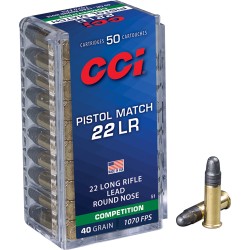 CCI PISTOL MATCH 22LR 40GR