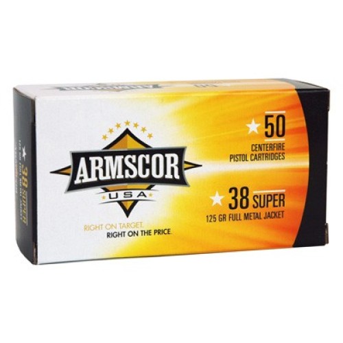 ARMSCOR 38 SUPER 125GR FMJ