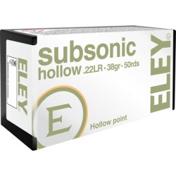ELEY SUBSONIC 22LR 38GR HP