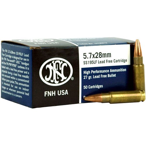 FN 5.7X28 27GR LEAD FREE JHP