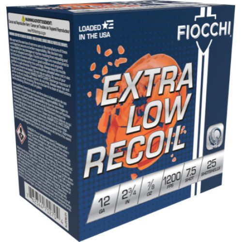 FIOCCHI LOW RECOIL 12GA 2.75"