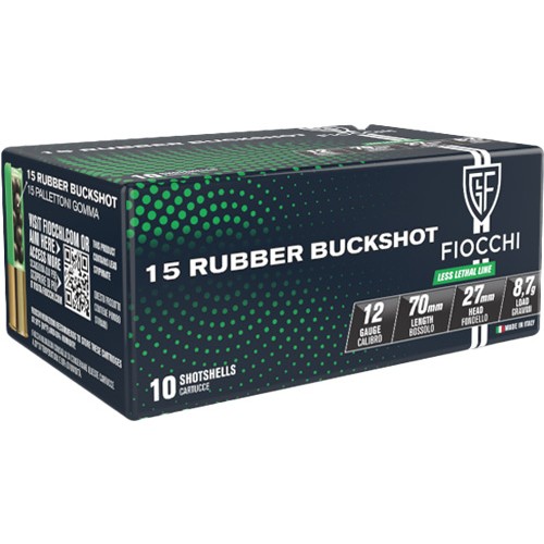 FIOCCHI RUBBER BUCK 12GA 2.75"