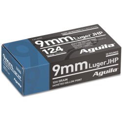 AGUILA 9MM LUGER 124GR JHP