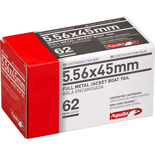 AGUILA 5.56X45 62GR FMJ-BT