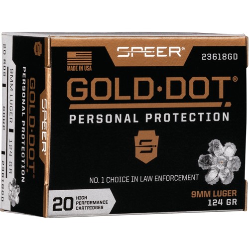 SPEER GOLD DOT 9MM LUGER