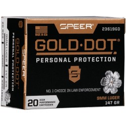 SPEER GOLD DOT 9MM LUGER