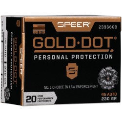 SPEER GOLD DOT 45 ACP