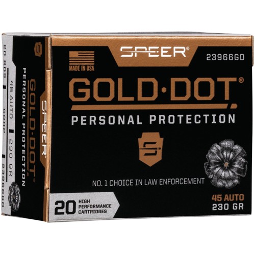 SPEER GOLD DOT 45 ACP
