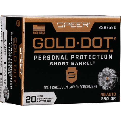 SPEER GOLD DOT 45 ACP 230GR