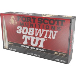 FORT SCOTT 308 WIN 168GR TUI