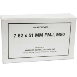 ARMSCOR 7.62X51 M80 147GR FMJ