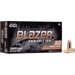 CCI BLAZER BRASS 9MM LUGER