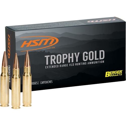 HSM TROPHY GOLD 7MM RUM 168GR