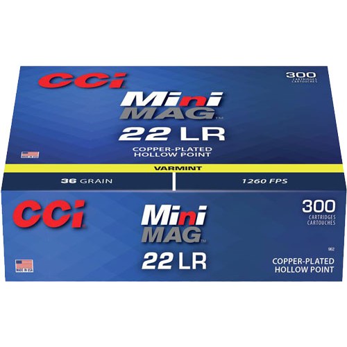 CCI MINI-MAG 22LR 36GR PLATED