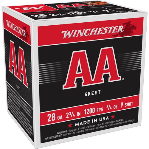 WINCHESTER AA 28GA 2.75" 3/4OZ