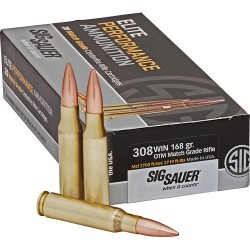 SIG 308 WIN 168GR OTM