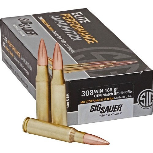 SIG 308 WIN 168GR OTM
