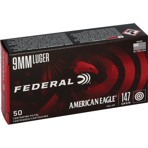 FEDERAL AE 9MM LUGER 147GR