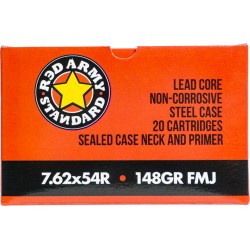 RED ARMY 7.62X54R 148GR FMJ