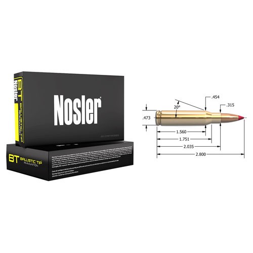 NOSLER BT 7MM-08 REM 120GR