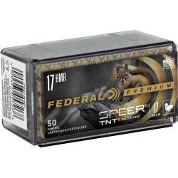 FEDERAL 17HMR 17GR SPEER TNT