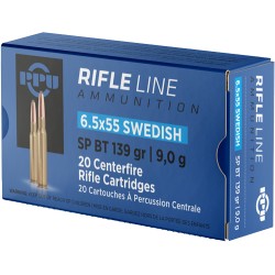 PPU 6.5X55 MAUSER 139GR JSP