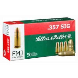S&B 357 SIG 140GR FMJ