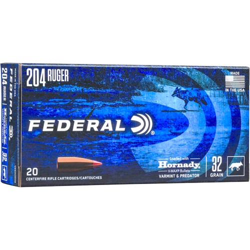 FEDERAL 204 RUGER 32GR V-MAX