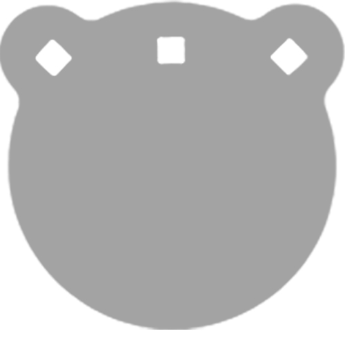 BASH TARGET AR500 GONG TARGET