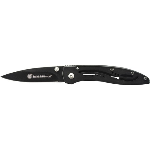 S&W KNIFE BLACK BLADE 3" BLADE