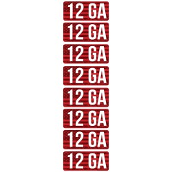 MTM AMMO CALIBER LABELS 12GA