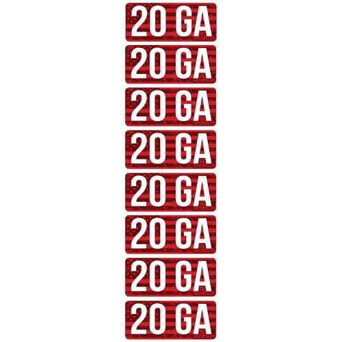 MTM AMMO CALIBER LABELS 20GA