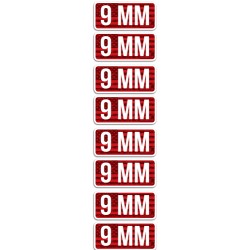 MTM AMMO CALIBER LABELS 9MM