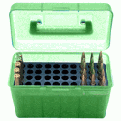 MTM DELUXE AMMO BOX 50-ROUNDS