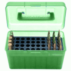 MTM DELUXE AMMO BOX 50-ROUNDS