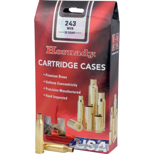 HORNADY UNPRIMED CASES 243 WIN
