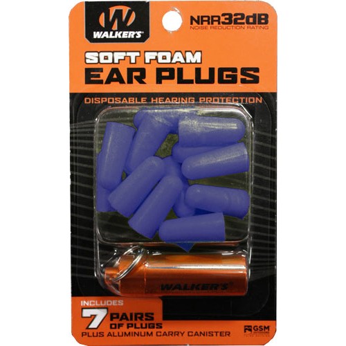 WALKERS EAR PLUGS SOFT FOAM