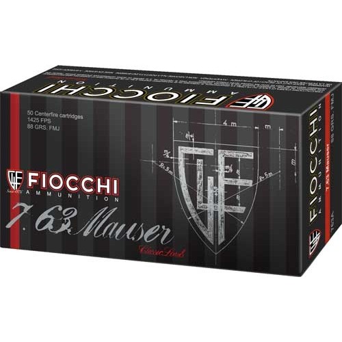 FIOCCHI 7.63 MAUSER 88GR FMJ